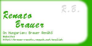 renato brauer business card