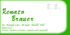 renato brauer business card